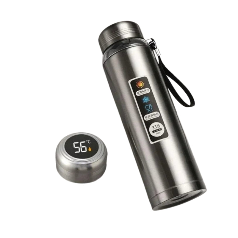 Thermos Avec Température - Gris