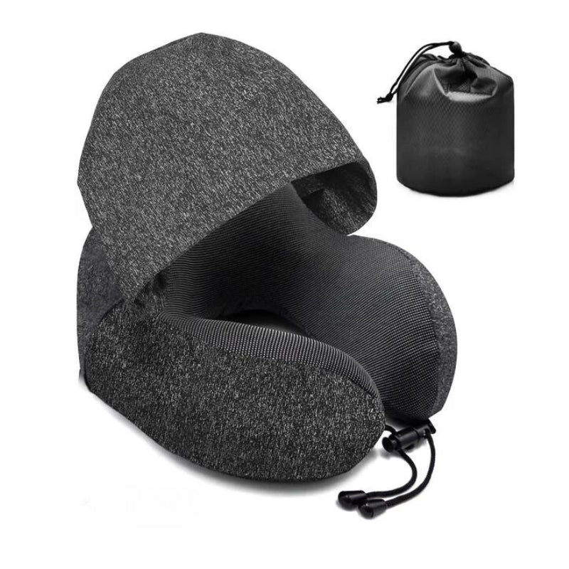 appui tête de voyage pour transport - Noir 1