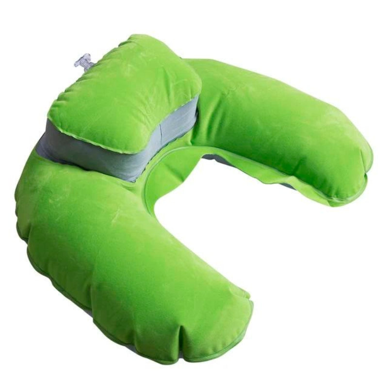 coussin de voyage gonflable - Vert