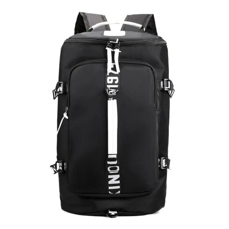 grand sac à dos bandoulière - Noir