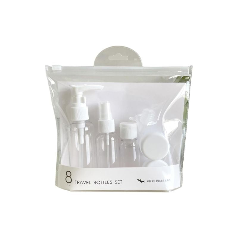 kit de viaje frascos vacíos - Blanco