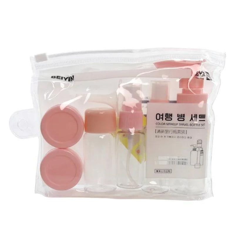 pequeños frascos para crema - Rosa - 7 Piezas - Modelo 2