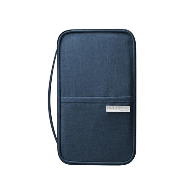 portefeuille organisateur de voyage - Bleu