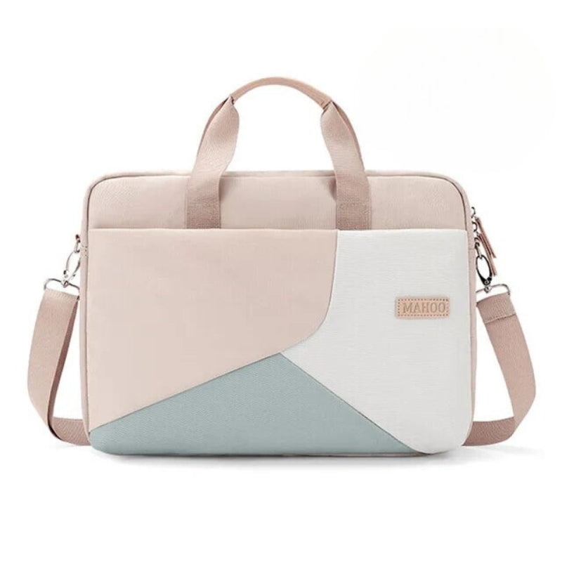 sac à main ordinateur elégant femme - Beige - 14 pouces