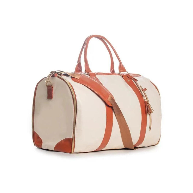 sac de voyage en cuir femme - Beige