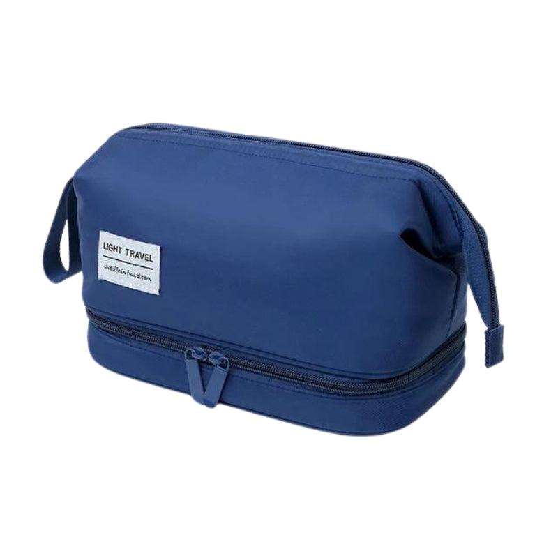 trousse de toilette femme tendance - Bleu