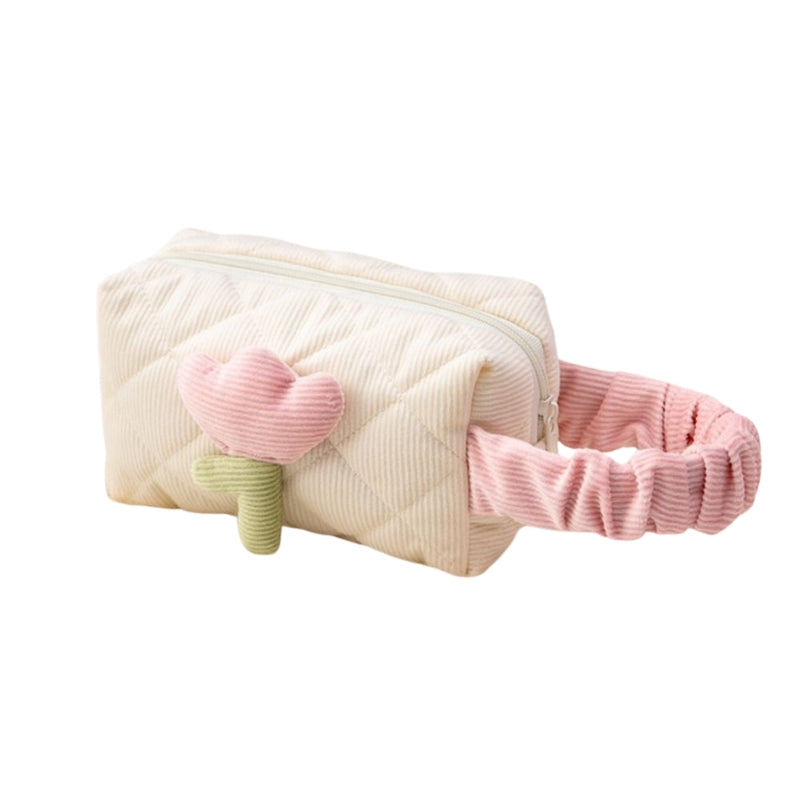 trousse de toilette femme vanity souple - Beige - S
