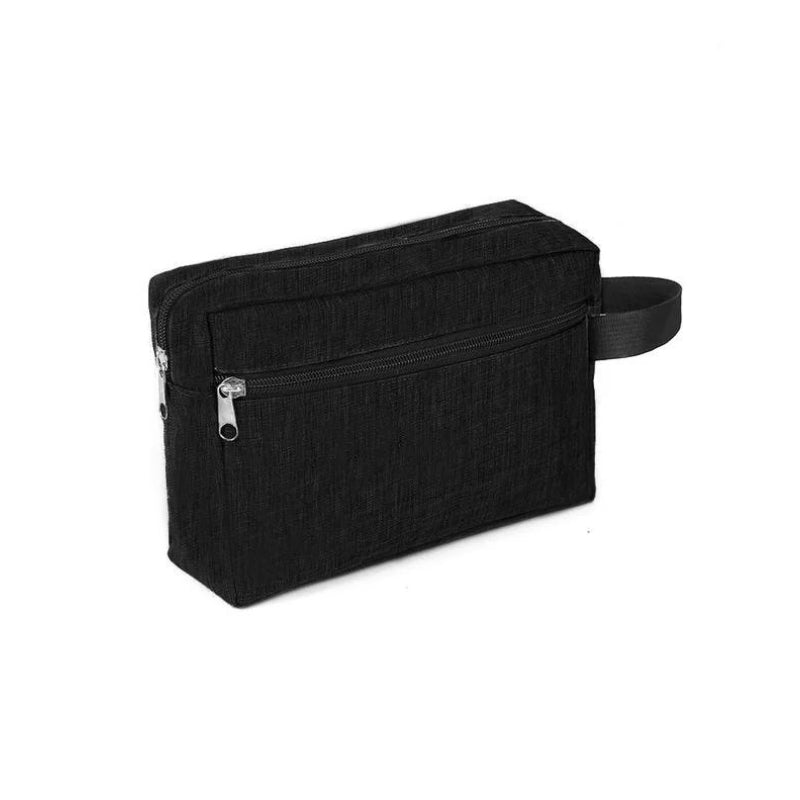 trousse de toilette personnalisable - Noir - Sans Gravure Personnalisée