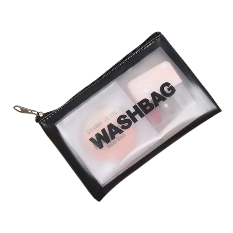 trousse de toilette transparente voyage - Noir - XS