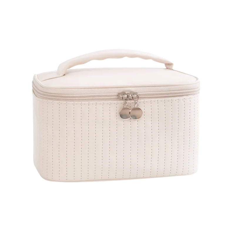 vanity trousse de toilette maquillage - Beige