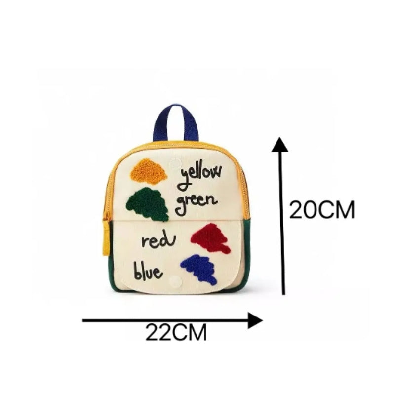 Petit Sac a Dos Enfant dimensions indiquées - Motifs Multiples - Motif Dinosaure - Motif Espace - Motif Fleurs