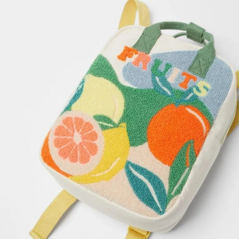Petit Sac a Dos Enfant design coloré fruits - Motifs Multiples - Motif Dinosaure - Motif Espace - Motif Fleurs