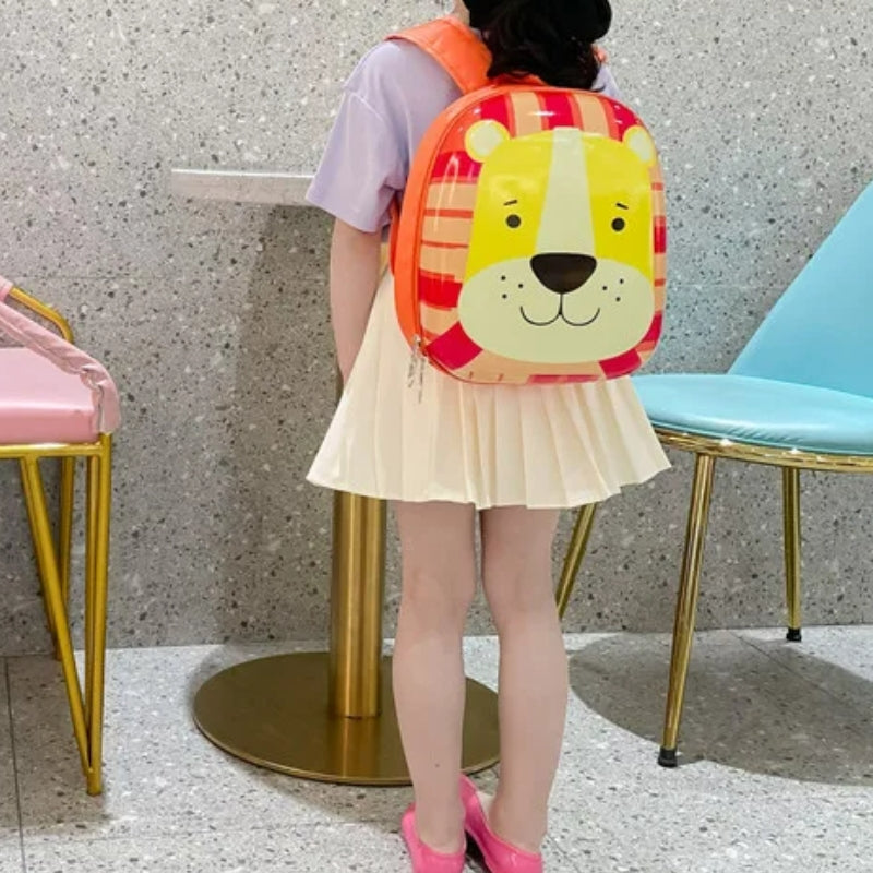 Sac à Dos Enfant Maternelle vue arrière enfant - Girafe - Crocodile - Lion - Chat
