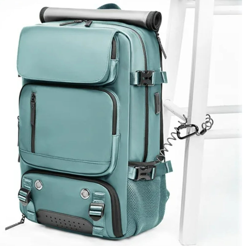 Sac De Voyage Format Pratique gros plan fermeture zippée - Rose - Turquoise - Gris - Gris Foncé - Vert Armée - Vert Pastel - Bleu Canard - Noir - Lavande