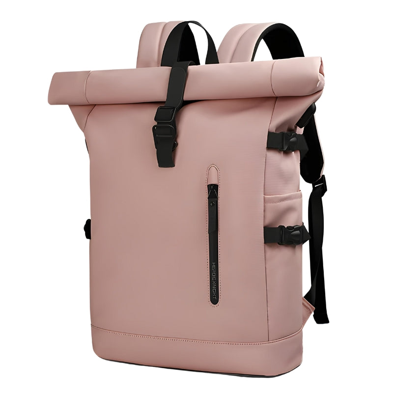 Sac à Dos Roll Top Imperméable - Rose