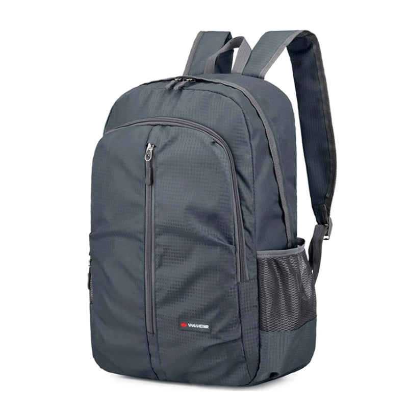 Sac à Dos 30L Randonnée gros plan fermeture zippée - Gris