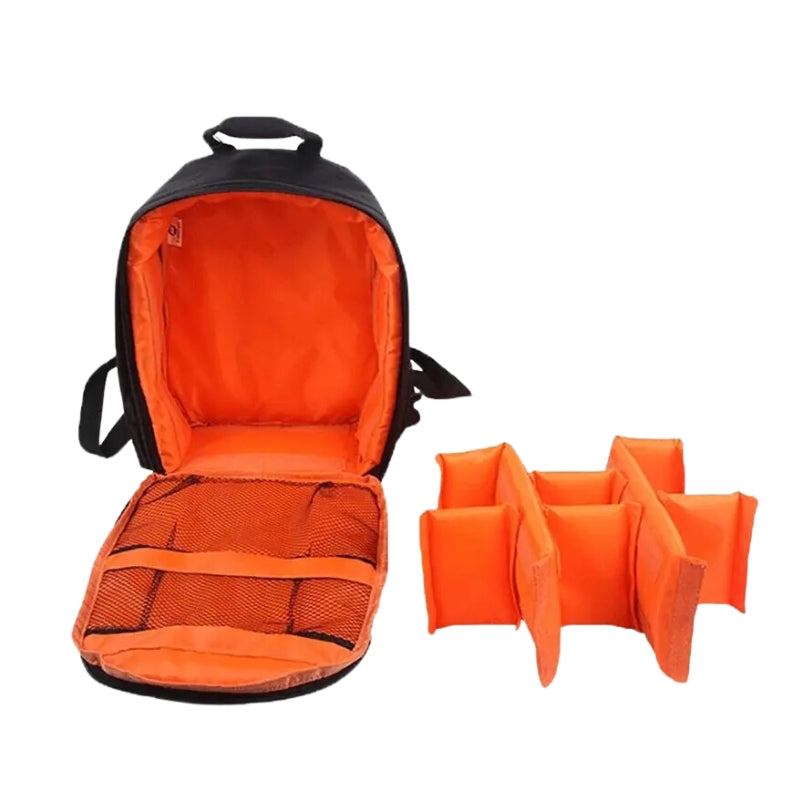 Sac à Dos Appareil Photo intérieur ouvert - Rouge - Orange - Vert - Violet - Gris