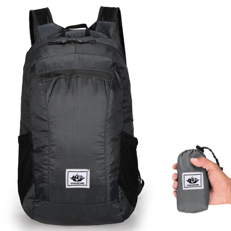 Sac à Dos Randonnée Ultra Léger - Noir