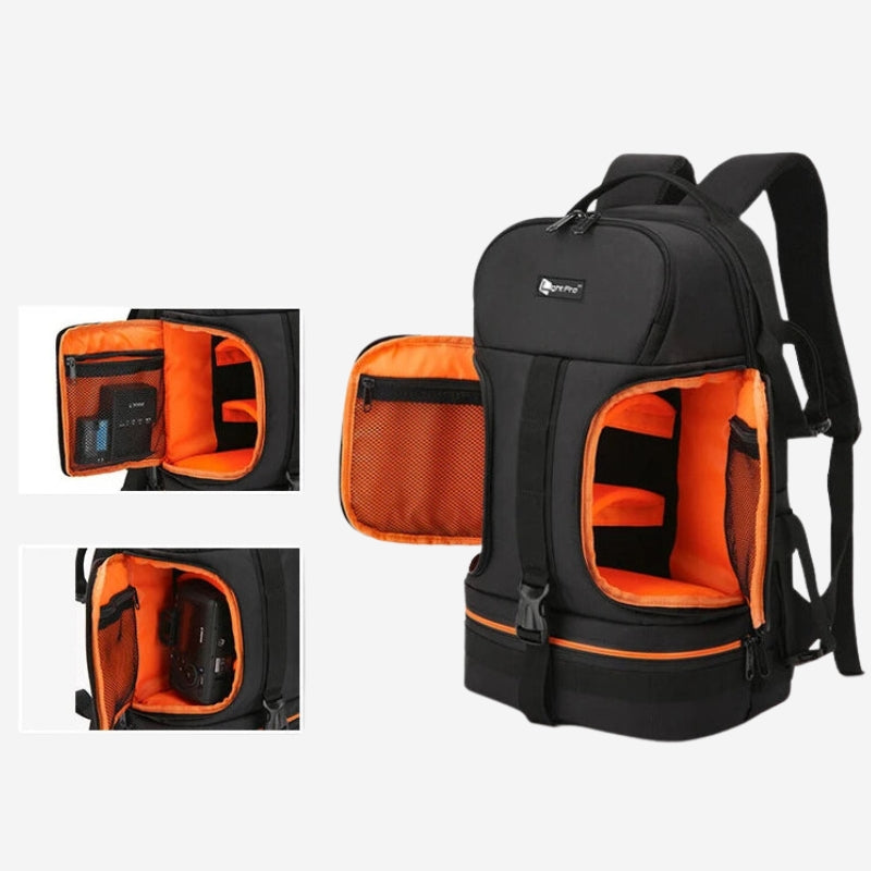 Bolsa para cámara compartimento abierto - Naranja - Gris - Rojo