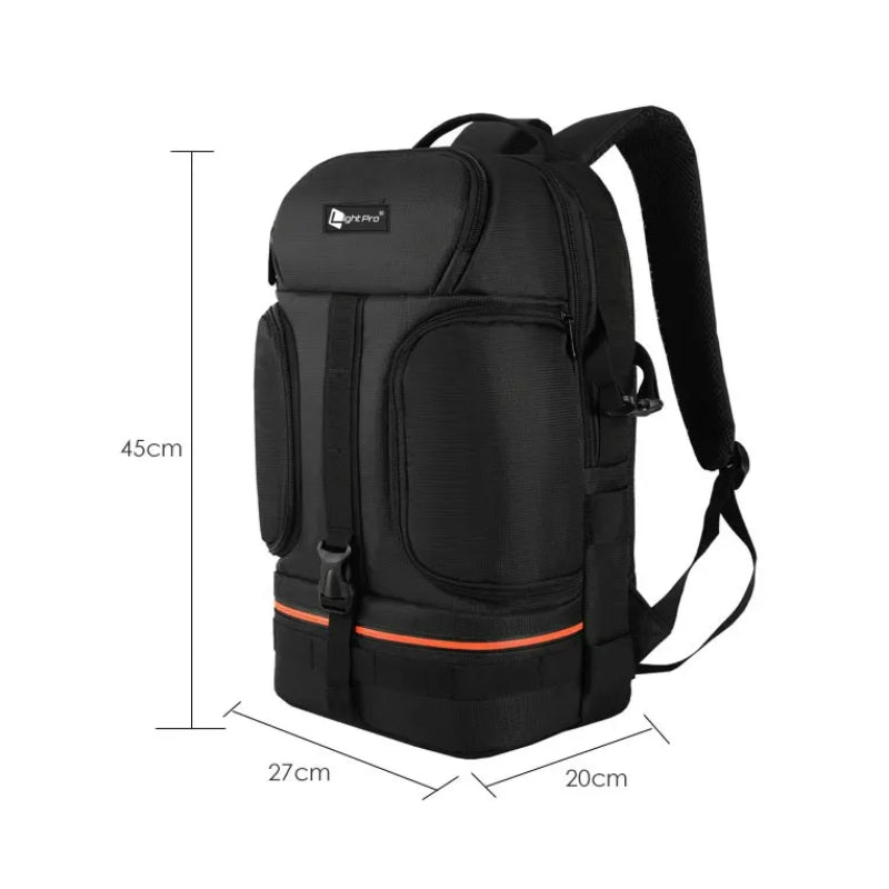 Bolsa para cámara primer plano dimensiones - Naranja - Gris - Rojo