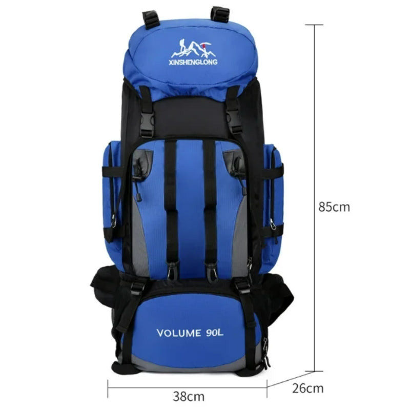 Sac à Dos Trekking gros plan dimensions - Bleu Clair - Rouge - Vert - Bleu Marine - Noir