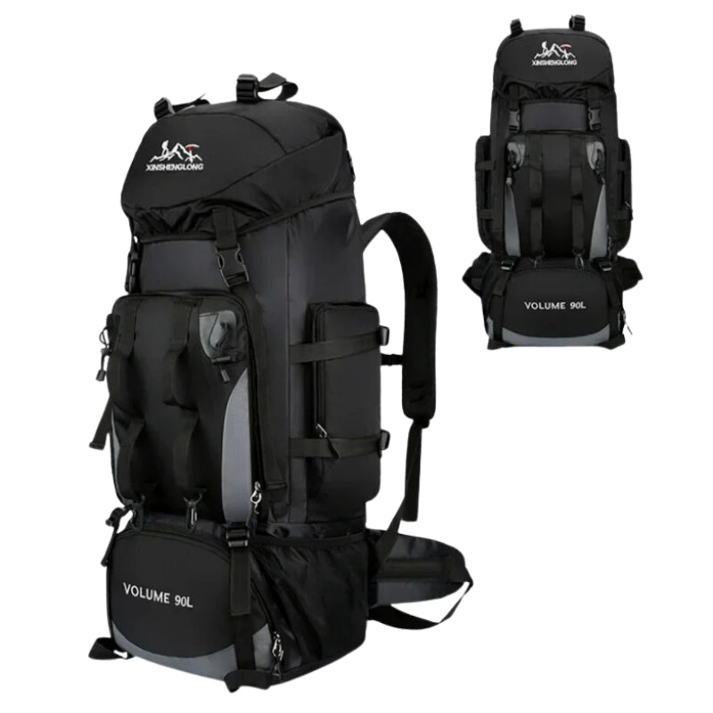Sac à Dos Trekking - Noir - Sans Housse Imperméable