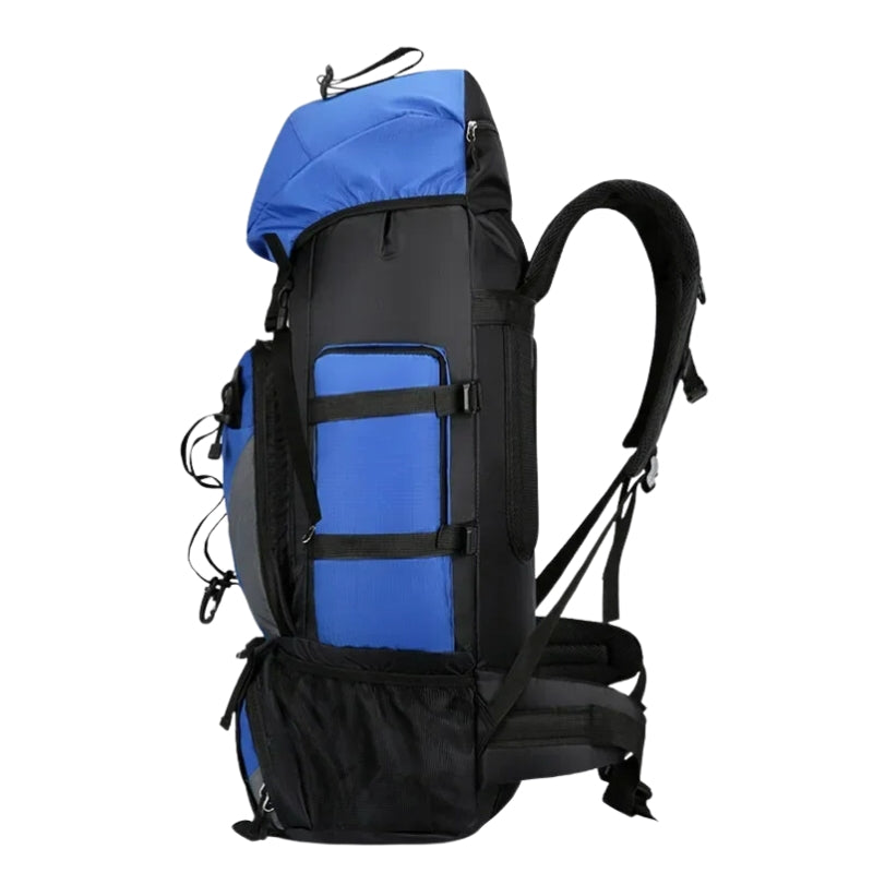 Sac à Dos Trekking profil latéral - Bleu Clair - Rouge - Vert - Bleu Marine - Noir