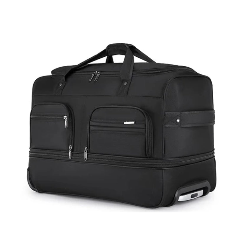 Sac De Voyage Trolley deux poches zippées - Noir