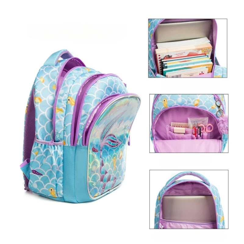 Sac à Dos Voyage Avion Enfant compartiment ouvert - Motif Football 1 - Motif Football 2 - Motif Football 3 - Motif Sirène 1 - Motif Sirène 2 - Motif Licorne