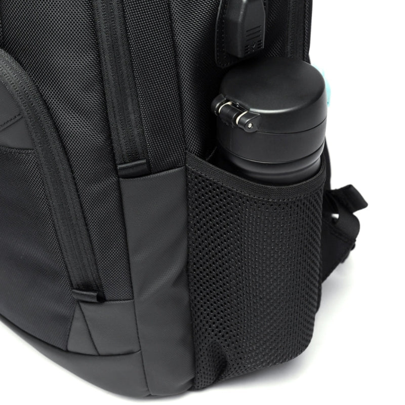 Sac à Dos de Travail Homme poche latérale avec bouteille - Gris - Noir - Bleu Marine