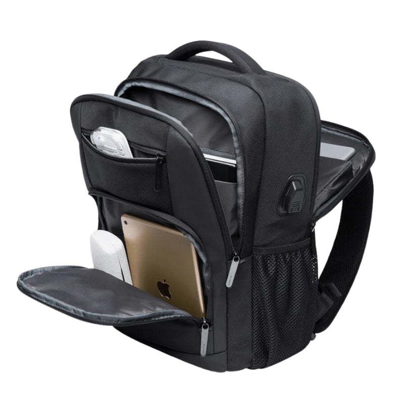 Sac à Dos de Travail Homme compartiment ouvert - Gris - Noir - Bleu Marine