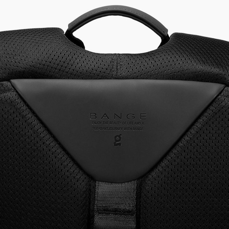 Sac à Dos Etanche détail logo arrière - Noir