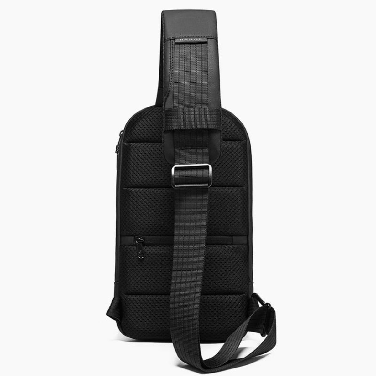 Sac De Poitrine Homme gros plan sur le dos - Noir