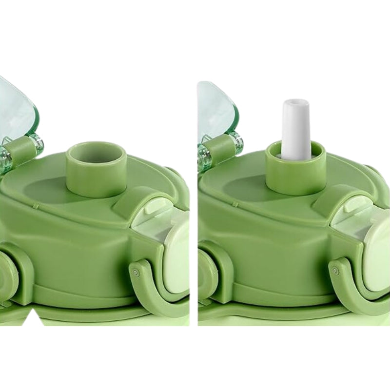 Gourde Isotherme Grande Capacité détail du bouchon - Vert - Blanc - Rose - Jaune