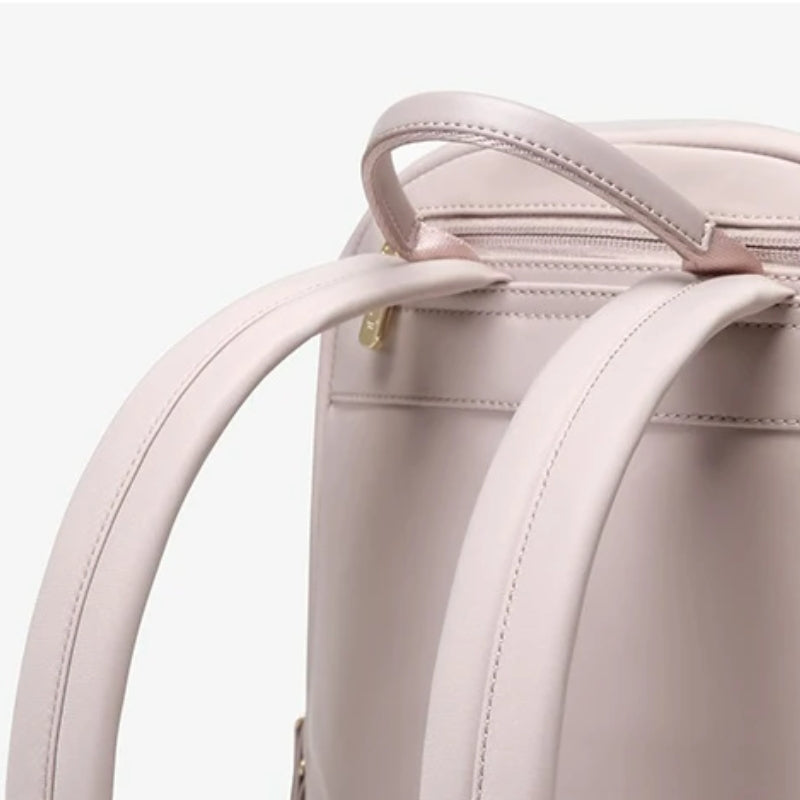 Sac à Dos Ordi 15 pouces détail des anses - Beige - Noir - Rose