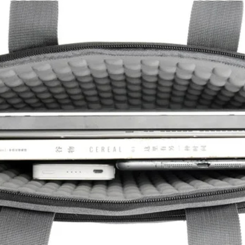 Sacoche Ordi 15 Pouces compartiment ouvert - Gris - Noir