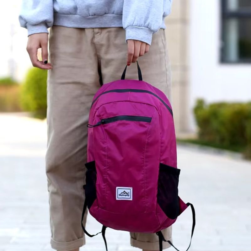 Sac à Dos Randonnée Ultra Léger suspendu à la main - Rose - Vert - Orange - Noir - Bleu Marine - Gris