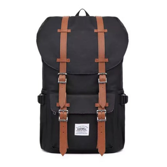 Sac à Dos de Voyage Vintage détails des sangles - Noir 