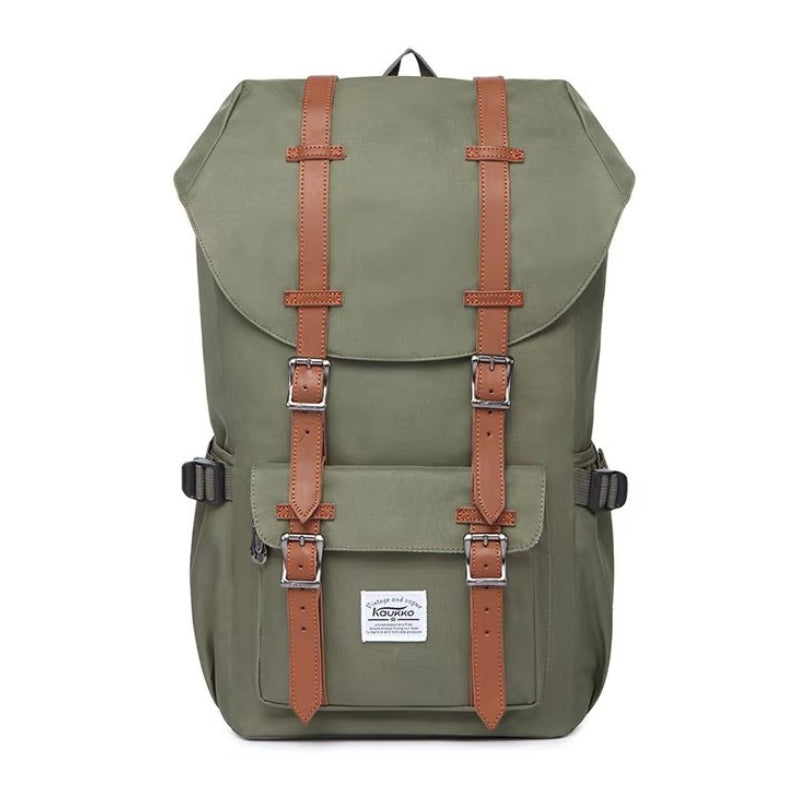 Sac à Dos de Voyage Vintage détails des sangles - Vert