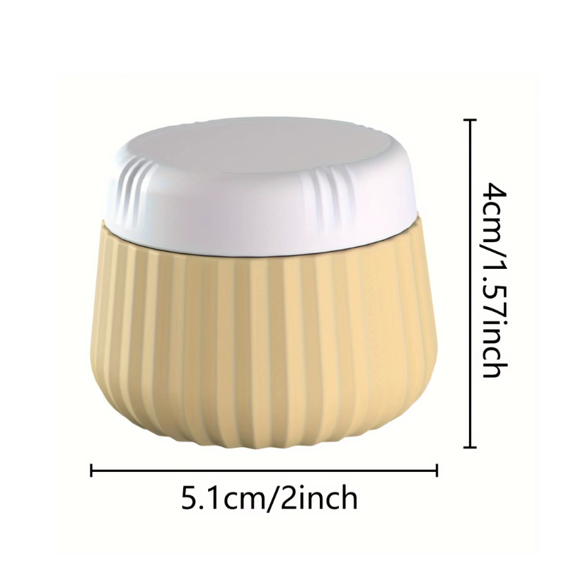 Flacon Vide Voyage pour Crème gros plan dimensions - Beige - Rose - Vert - Bleu - Multicouleur