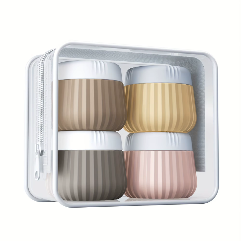 Flacon Vide Voyage pour Crème - Beige 