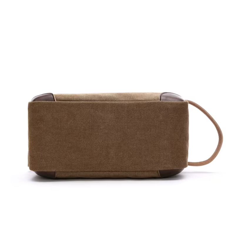 Sac de Toilette Homme vue de côté - Bleu - Gris - Kaki - Noir