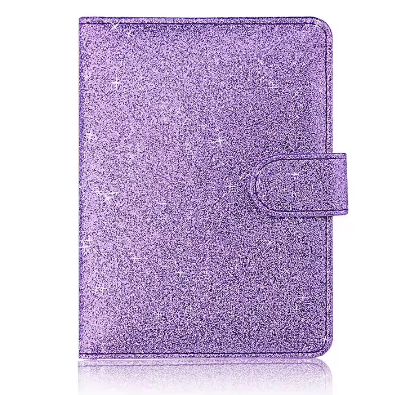 Protège Passeport Paillette - Violet