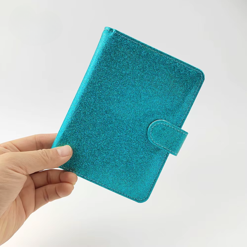 Protège Passeport Paillette - Bleu