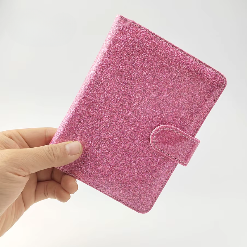 Protège Passeport Paillette - Rose