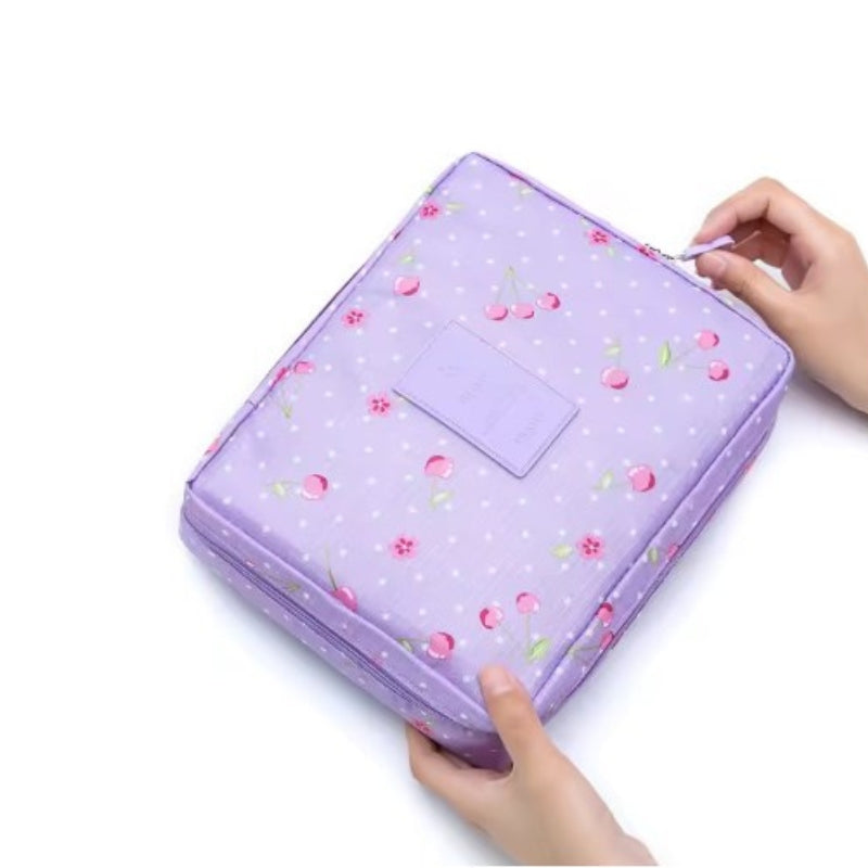 Trousse de Toilette Originale Voyage - Violet et Cerises