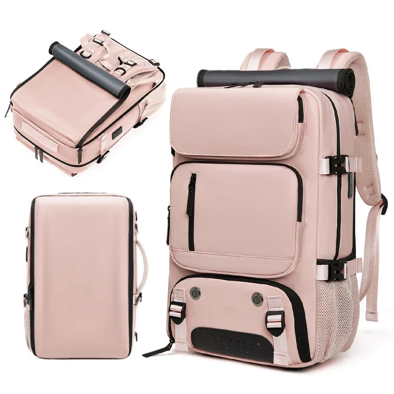 Sac De Voyage Format Pratique trois angles différents - Rose - Turquoise - Gris - Gris Foncé - Vert Armée - Vert Pastel - Bleu Canard - Noir - Lavande