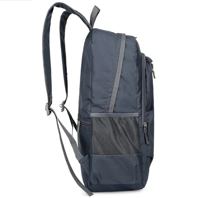 Sac à Dos 30L Randonnée vue latérale détails - Bleu Ciel - Noir - Bleu Marine - Orange - Gris - Rose