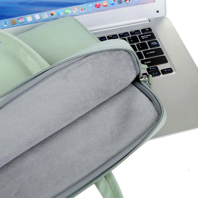 Sacoche Pour Ordi Portable compartiment ouvert - Vert - Rose - Beige - Noir - Gris - Bleu
