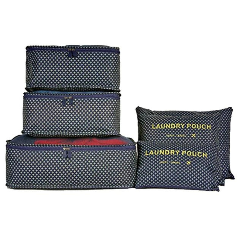 sac voyage organisateur - Bleu Motifs à Étoiles